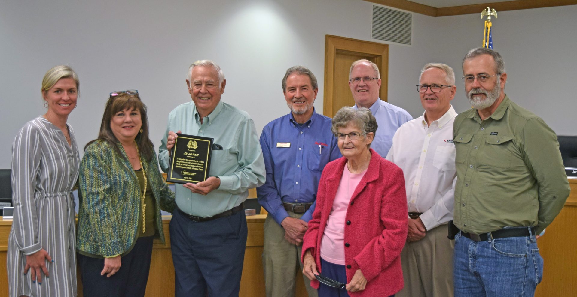 Development Authority of Lumpkin County recognizes J.B. Jones